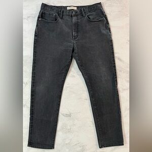 GAP 1969 Washed Black Athletic Fit Jeans Size 33 X 32
